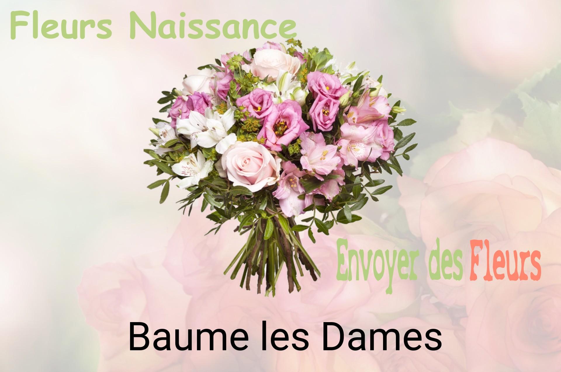 Bouquet de fleurs de naissance livré à Baume-les-Dames